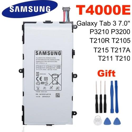 New Tables Battery T4000E For Samsung Galaxy Tab 3 7.0 T210 T211 SM T215 GT P3200 P3210 Replacement Batteries Tablet +Free Tools