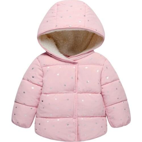 Winter Girls Jacket New Cotton Girls Coats Keep Warm Hooded jacket For Girls Lovely Baby Kids Clothes Children Clothing