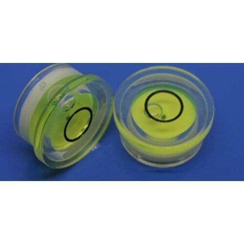 100Pcs Round Level Bubble Mini Green Water Spirit Level Horizontal Measurement Instrument Nivel Burbuja