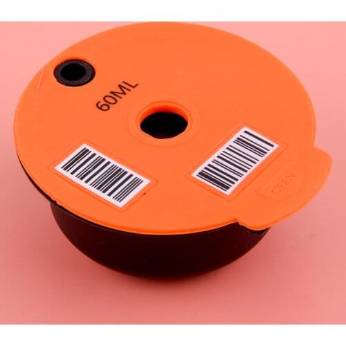 Coffee Capsule Filter Pod Cup Lid Refillable Reusable Maker Fit for Bosch Tassimo 60ml Food Grade PP