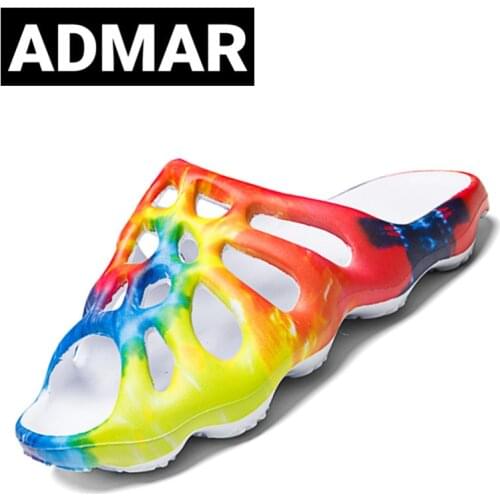 ADMAR Camouflage Slippers Men Shoes Summer Men Bathroom Slipper Male Beach Sandals Fashion Home Slippers Floor Flip Flops Slides