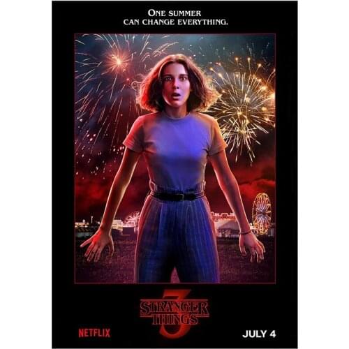 Stranger Things Season 3 Posters Wall Stickers Glossy Paper Clear Image Home Decoration FC443