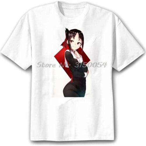 New Anime Print Kawaii Kaguya-sama Love Is War Unisex T-shirt Harajuku Men Tshirt Japanese Funny Top Casual Tee Cotton Tshirt
