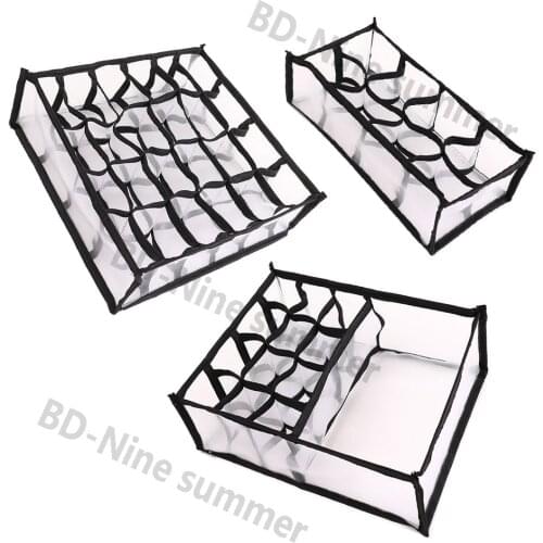 New Underwear Organizer, 6/7/8/9/11/13/24 Grid Bra, Socks And Panties Storage Box, Wardrobe Drawer Clothes Divider Organizer