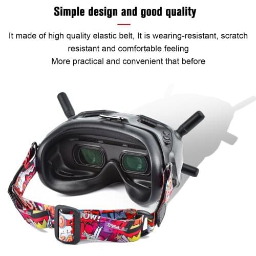 2pcs Colorful Adjustable Headband with Battery Holder Belt for DJI FPV Goggles V2 Headstrap Other VR Goggles Glasses Head Strap