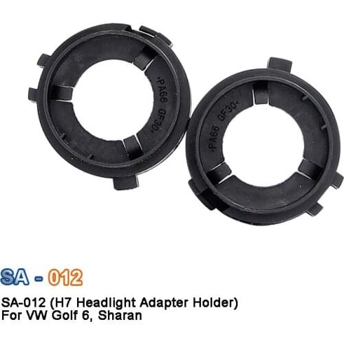 SAARMAT 2*Pieces H7 LED Headlight Bulb Holder Base Adapter Adapter socket For Volkswagen Golf-6 Sharan replace original Holder