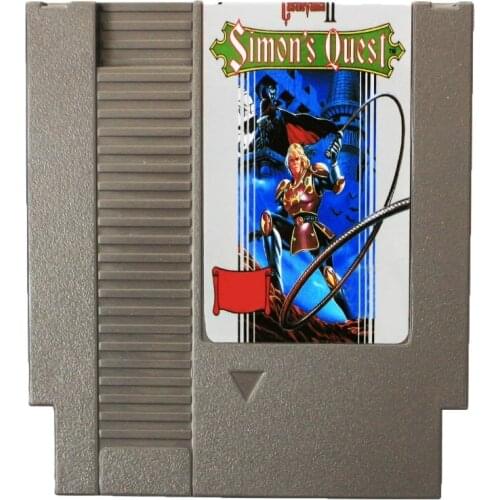 Simons Quest Free Shipping 72 Pins 8 Bit Game Card