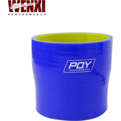 Blue&yellow 2.75"-3" 70mm-76mm Silicone Hose Straight Reducer Joiner Coupling WX-SH275300-QY