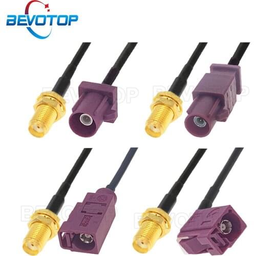 SMA Female to Fakra D Bordeaux RAL4004 Male / Female RG174 Cable Adapter GSM Antenna Extension Cord RF Coaxial Pigtail Jumper