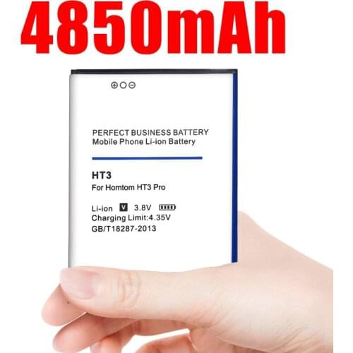 4850mAh Replace Mobile Phone Batteries for Homtom HT3 Battery for Homtom HT3 PRO