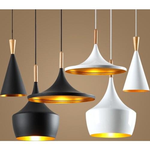 Modern led Conical Pot pendant light Aluminum & Hemp Ropel for home, Industrial lighting hang lamp bar cafe droplight fixture