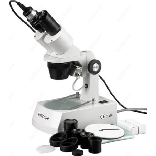 Stereo Microscope--AmScope Supplies 20X-40X-80X Stereo Microscope with USB Camera