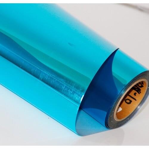 SUNICE Metallic Heat Transfer Vinyl Blue Iron On HTV Printing Sticker T-Shirt Hat Cricut Film Press Clothing Decorations