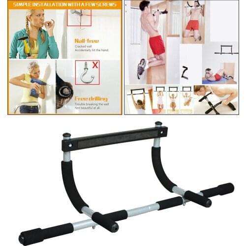 Heavy Duty Door Portable Pull Up Bar Chin-Up Workout Fitness Home Gym Upper Body Work