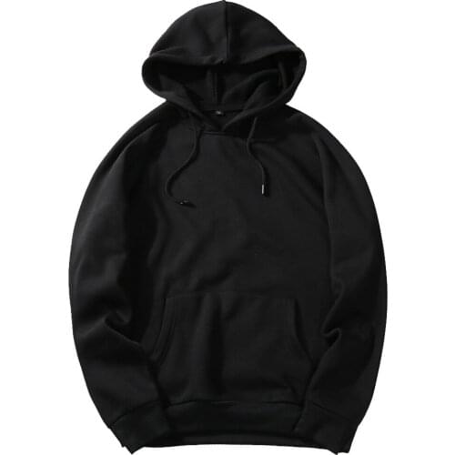 USA SIZE Fashion Color Hooides Mens Thick Clothes Winter Sweatshirts Men Hip Hop Streetwear Solid Fleece Hoody Man Clothing