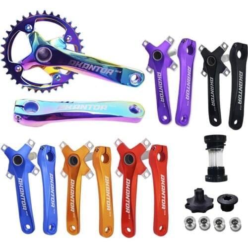 Bicycle CrankSet 104BCD 170mm crank Tooth Disk Axis MTB Road Bicycle Crank set Ultralight Bicycle Accessories Bike chain wheel