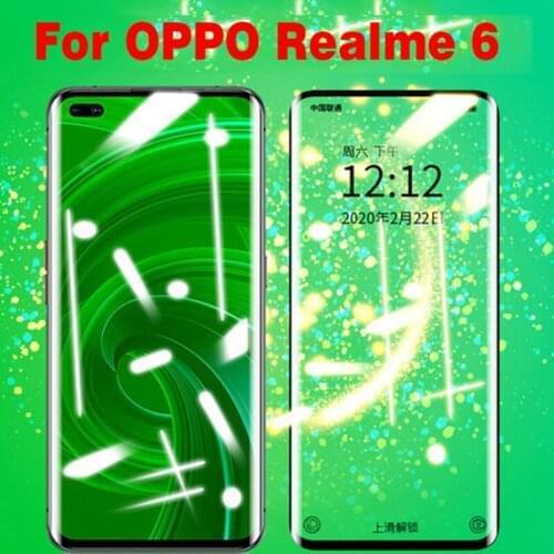Full Glue Full Cover Tempered Glass For OPPO Realme 6 Screen Protector protective film For OPPO Realme 6