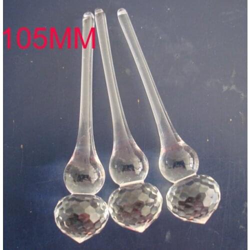 120pcs/lot 105mm Crystal Viscose Dripping Pendant Lighting Pendant Crystal Bead Curtain Accessories Lighting