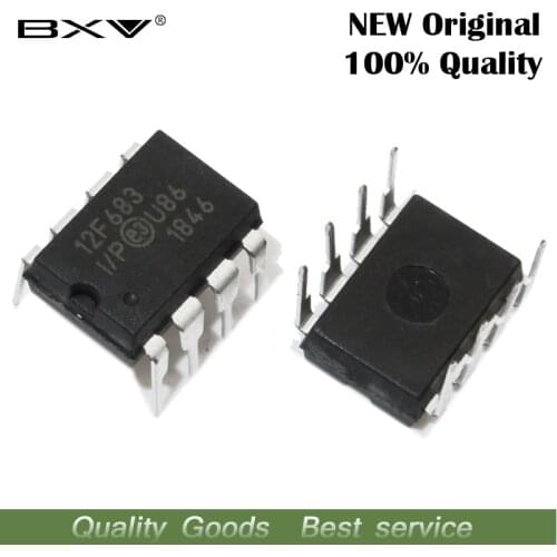 2PCS PIC12F683-I/P PIC12F683 12F683 DIP-8