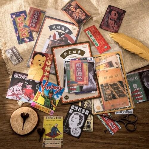 40pcs/1lot Kawaii Stationery Stickers European retro series Diary Decorative Mobile Stickers Scrapbooking DIY Craft Stickers