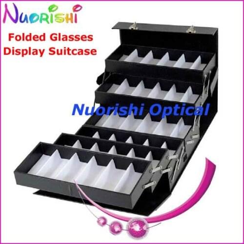 A048 folding glasses suitcase eyeglass suitcase eyewear suitcase