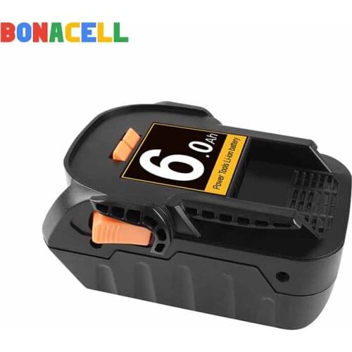 Bonacell 1 PACK 4000mAh 18V Li-ion Rechargeable Power Tool Battery for RIDGID R840083 R840085 R840086 R840087 Series AEG Series
