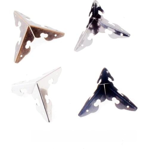 Free Shipping 10pcs Box Corner Pattern Carved Metal Corner Albums Menus Folders Corner Protectors 41x29mm