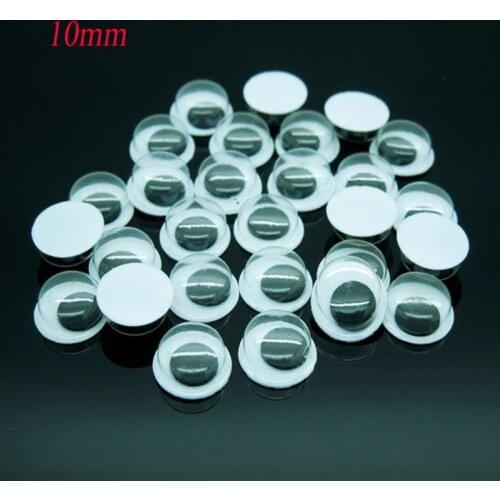 Free shipping 1000pcs/lot 10mm Hot Sell Round Movable Plastic Doll Eyes For Doll Toy/Scrapbook Handmade DIY Crafts EA10MM