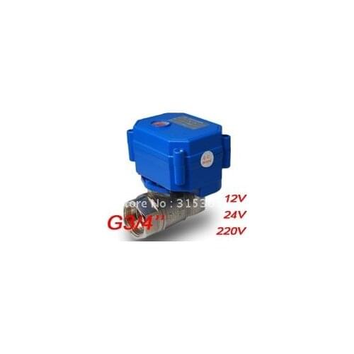 Free Shipping G3/4'' CWX-15 Stainless Steel Mini Electric Ball Valve Water Treatment HAVC 12V 24V or 220V Voltage