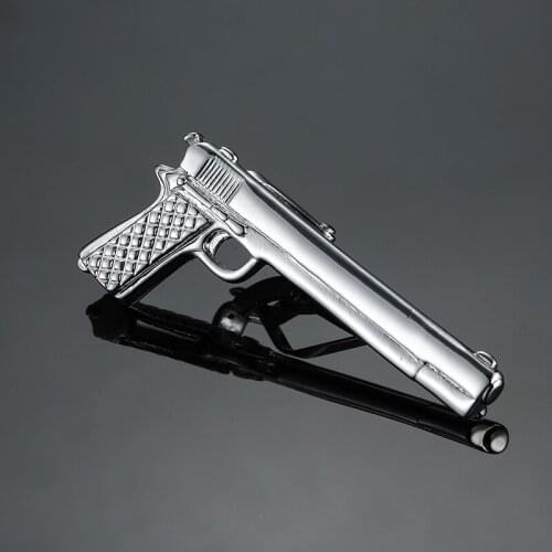 Brand Necktie Clips Metal Tie Clip Mens Gun Bullet Pen Broadaxe Suits Stick Necktie Clips Tie Bar Fashion Clasp wedding gift