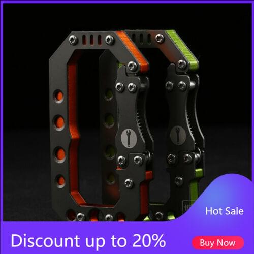 Outdoor EDC Carabiner Backpack Keychain Ring Climbing Safety Locking Buckle