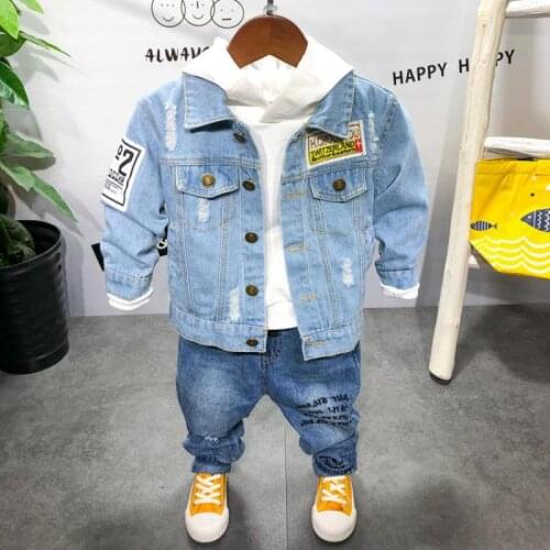 Jeans Jacket Boys Girls Denim Jacket For Kids Korean Clothes Children Jacket Spring Autumn Toddler Baby Clothing Outwear Coats