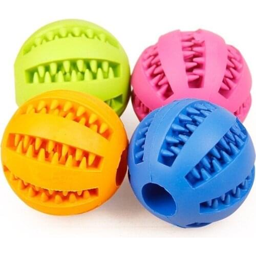 7cm Pet Dog Training Toy Ball Dog Chew Play Bite Rubber Ball