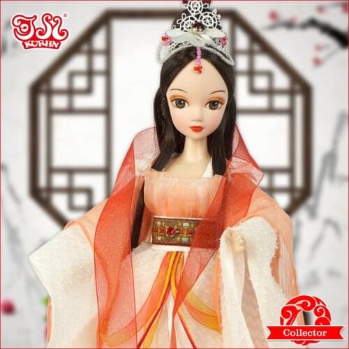 11 inch Chinese Doll Princess Doll Longevity Crane #9089