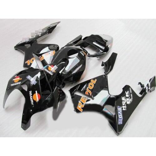 Custom paint motorcycle fairings kit for F5 2005 2006 CBR 600RR 05 06 CBR600RR black repsol fairing kits ST66