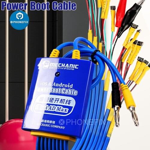 MECHANIC for Android IOS Power Boot Control line Android Phone DC Power Supply Test Cable for iphone Huawei Xiaomi Samsung