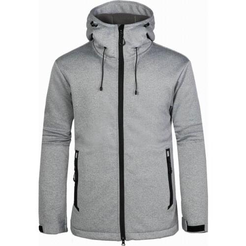 Winter Ski Jacket Men Softshell Thermal Hooded Hunting Clothes Outdoor Sports Windproof Hiking Coat Camping Cycling Mens Jackets