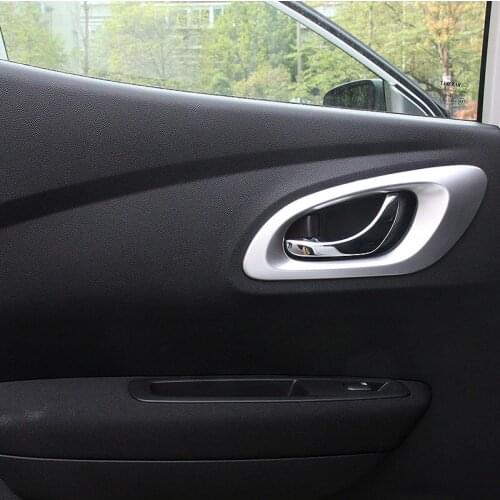 LHD! Car Accessories for Renault Kadjar 2015 2016 2017 2018 2019 ABS Matte Interior Door Handles Cover Trim 4pcs