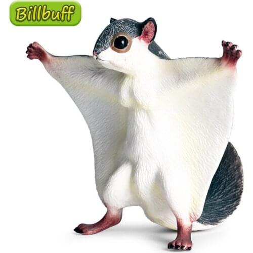 Simulation Wild Animals PVC Fly Squirrel Models Action Figures Collection Miniature Cognition Educational Toys for children Gift