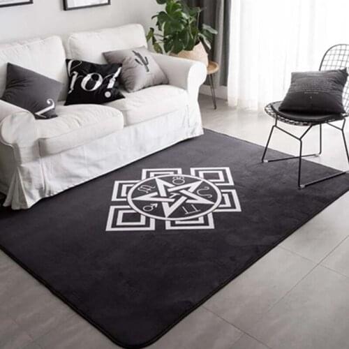 New Modern Black And white Soft Carpets For Living Room Bedroom Rugs Geometric Style large Area Rug Household Floor Mat Carpet