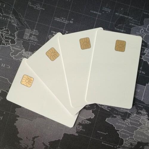 Wholesale 50/100/200PCS SLE 4428 Chip Access Control Blank PVC IC Cards Smart Contact IC Cards Card