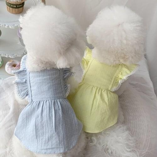 Small Dog Dress Cat Chihuahua Puppy Skirt Teacup Poodles Doggy Clothing Yorkshire maltese Shih Tzu Pomeranian Pet Clothing XXS