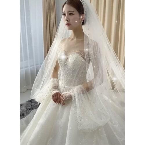 Свадебные длинные фаты Ruthshen China At AliExpress