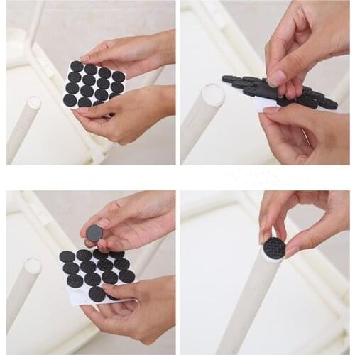 Self Adhesive Furniture Legs Non-slip Furniture Floor Mat Bumper Damper For Chair Protector Hardwarefloor Protection Mat