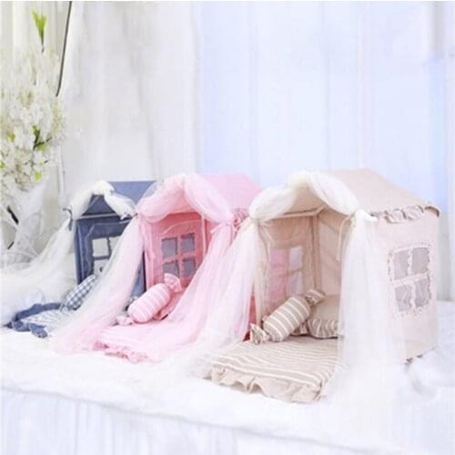 Pet Tent Dens Removable and Washable Cute Princess Teddy Kennel Cat House Pet Supplies Dog House