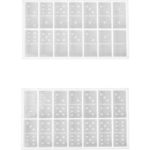 DIY Crystal Glue Mold Dominoes Pai Gow Household Creative Personality Dominoes Silicone Mold