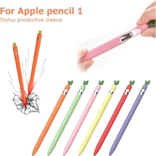 Cute Sleeve Silicone Case For Apple Pencil 1 Cradle Stand Holder For iPad Pro Stylus Pen Protective Cover For apple pencil 1st