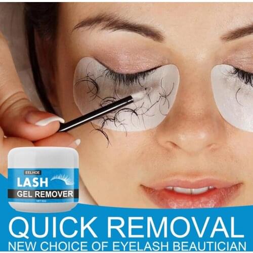 10/20/30/50ml Eyelash Makeup Remover Cream Mild Non-irritating Grafted Professional Eye Lashes Make Up Remover Unloading Paste