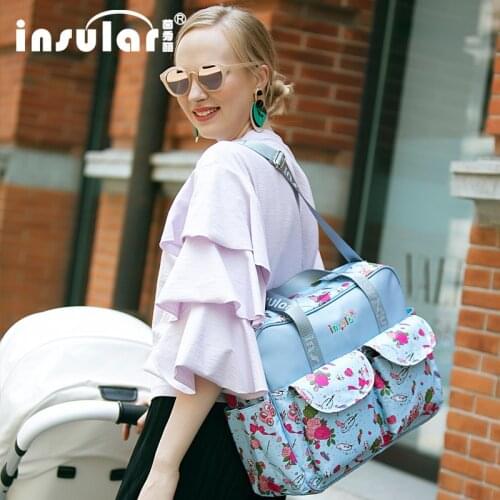 New Design Diaper Bag Messenger Mummy Maternity Nappy Bags for Mom Dad Travel Waterproof