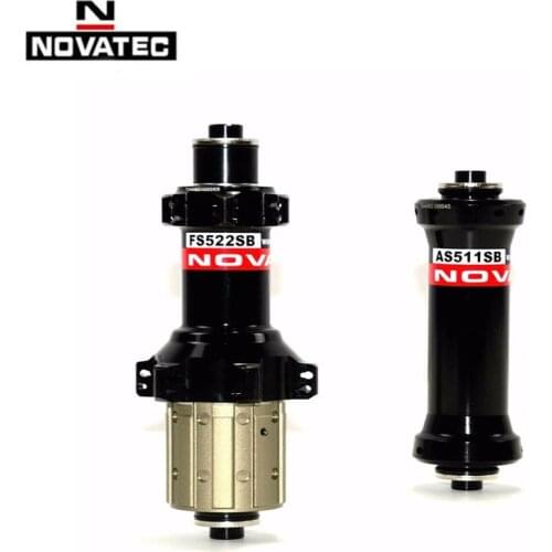 Novatec road rim brake hubs 100mm 130mm 20H 24H bearings bicycle thru axle hub FS522SB AS511SB 10/11 speed bike wheel hubs